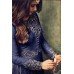 AC4707-F BLUE INDIAN HEAVY EMBROIDERED PARTY WEAR DRESS